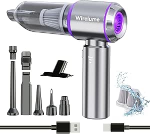 Handheld car vacuum cleaning car seats
